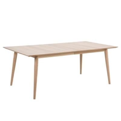 Table rectangulaire en chêne blanchi 8 couverts l200