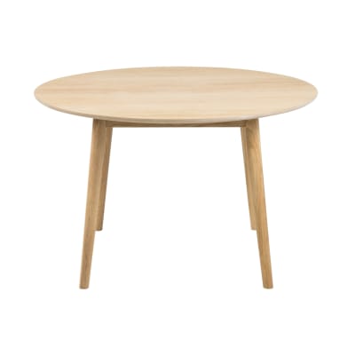 Table ronde en bois clair l120