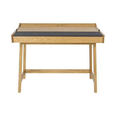Bureau en bois et cuir