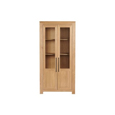 Vitrine moderne en chêne clair
