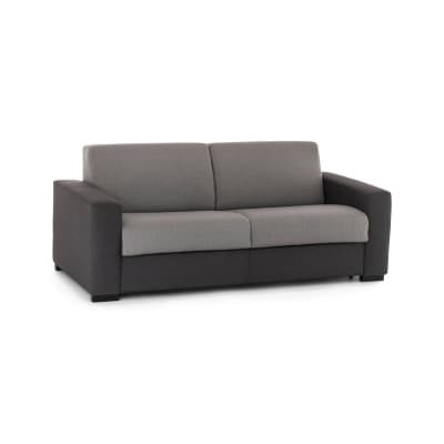 Canapé lit 3 places en tissu gris, anthracite 200x95 cm