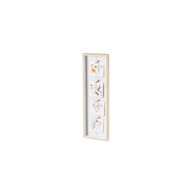 Cadre photo multiple mural en bois 18x3x60cm