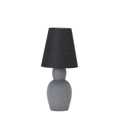 Lampe à poser en ciment gris