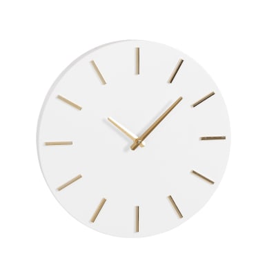 Horloge blanc  h4xl35.5xl35.5cm