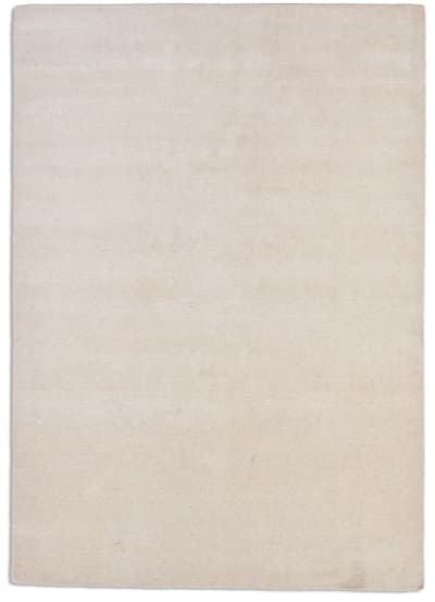 Tapis salon - tissé main - 100% laine naturelle - crème 070x140 cm