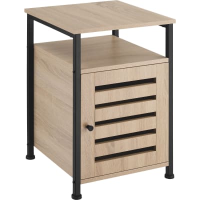 Armoire d'appoint en panneau de fibres 40,5x40,5x60,5 cm bois clair