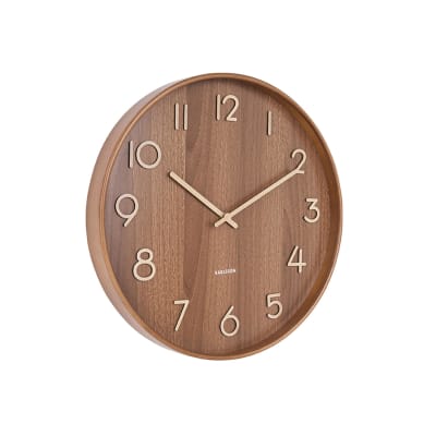 Horloge murale tilleul brun ø60cm