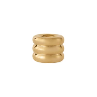 Bougeoir or en laiton Ø4,6xH3 cm