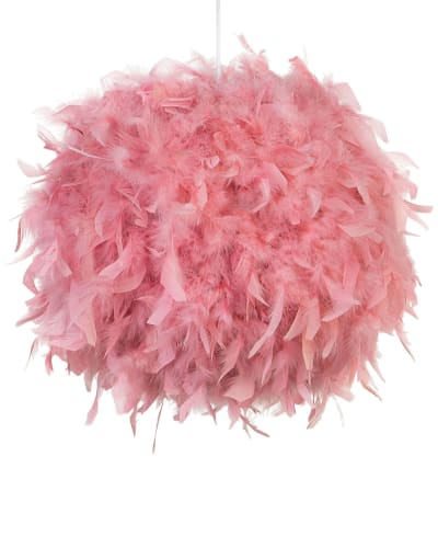 Suspension d’intérieur plumes rose