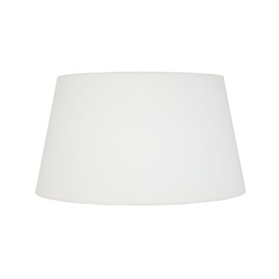 Abat-jour tambour pour lampe tissu blanc