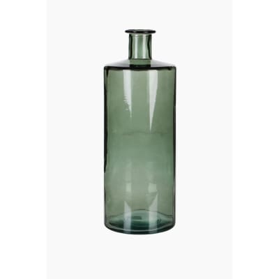 Bouteille décorative gris verre h40xl15xl15cm