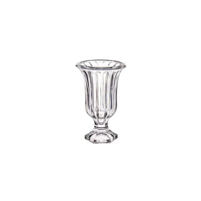 Vase vasque en verre rayures - 15x15x24cm