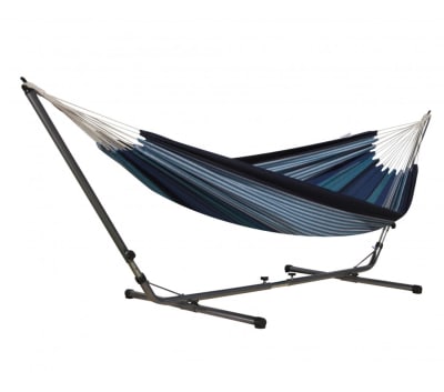 Hamac avec support sablayan bluestripe double
