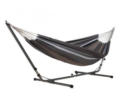 Hamac avec support sablayan cappuccino double