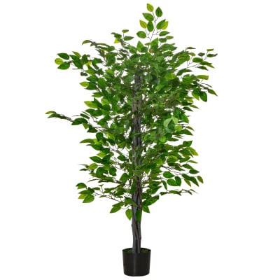 Plante artificielle ficus h.1,35 m tronc branches liane lichen pot