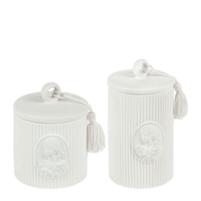 Set de 2 pots à coton - marquise