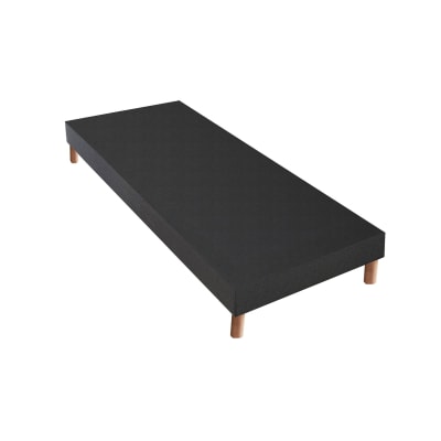 Sommier tapissier a lattes gris anthracite 90x190