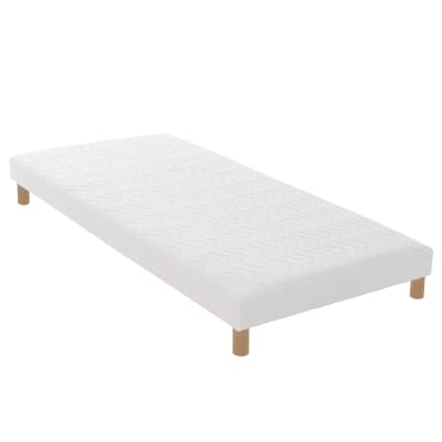 Sommier tapissier latte blanc 80 x200