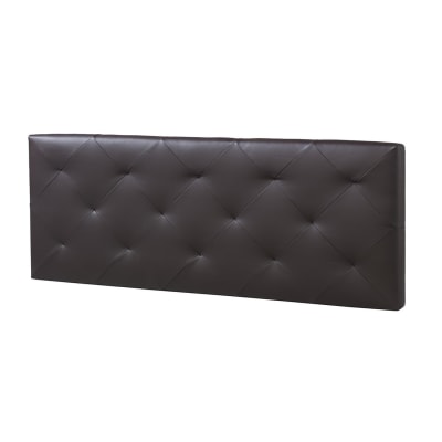 Tête de lit 140x60 cm chocolat, cuir synthétique