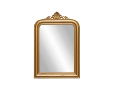 Miroir 177 x 117 style classique, cadre en pin or
