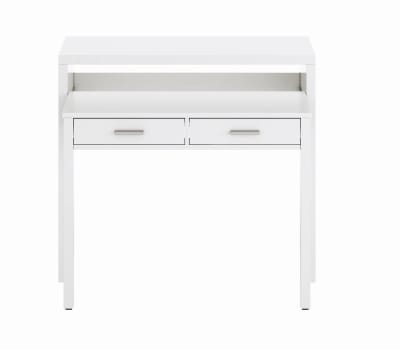 Bureau effet bois blanc 98x36 cm