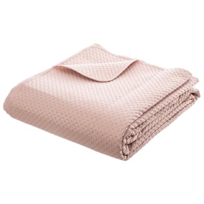 Dessus de lit 240x260 rose + 2 taies