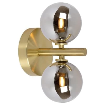 Applique 2 lumières h24.5cm laiton