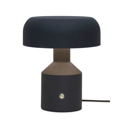 Lampe de table métal noir ø25cm