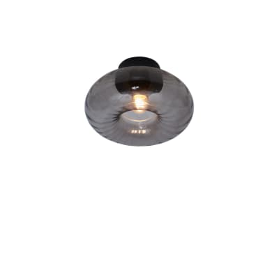 Plafonnier verre noir ø27cm