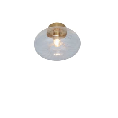 Plafonnier verre couleur doré ø27cm