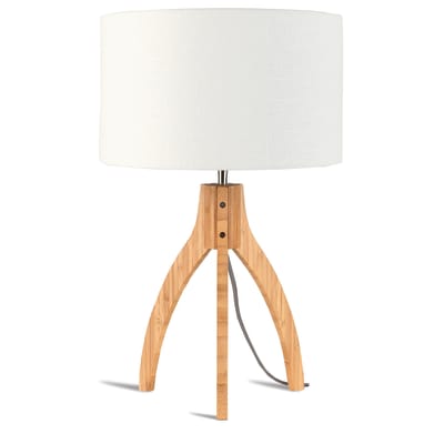 Lampe de table textile blanc ø36cm