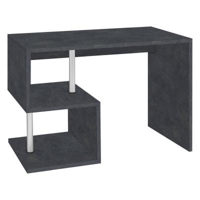 Bureau effet bois ardoise 100x50 cm