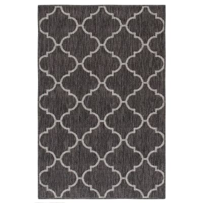 Tapis intérieur extérieur noir 120x170 cm