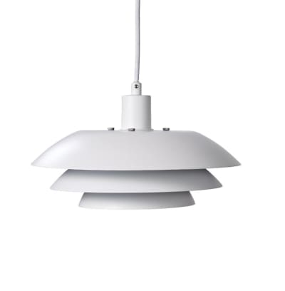 Suspension en métal blanc mat