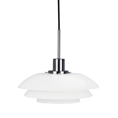 Suspension en verre et chrome