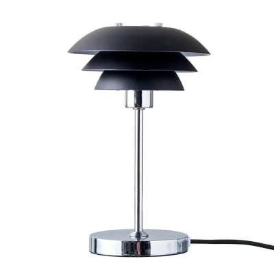 Lampe à poser en métal noir mat
