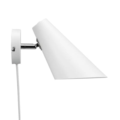 Applique en métal blanc mat