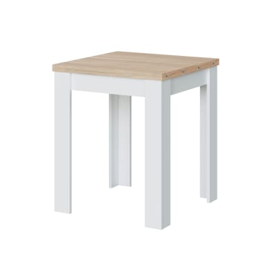 Table extensible l67/134cm - blanc / bois