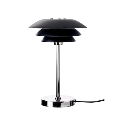 Lampe à poser en métal noir mat