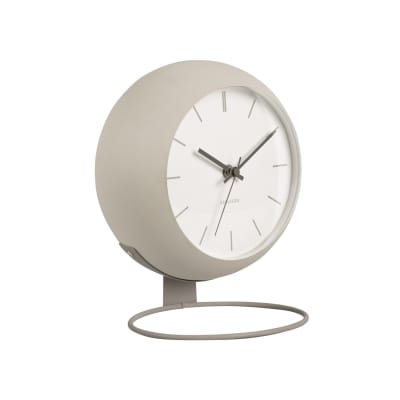 Horloge de table fer gris ø21cm