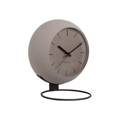 Horloge de table fer gris ø21cm