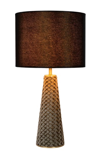 Lampe de table métal noir 25 cm