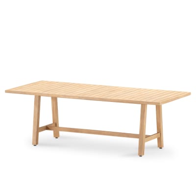 Table de jardin en bois d'acacia brun 230×100 cm
