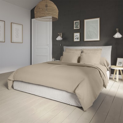 Housse de couette percale osier 220x240 cm