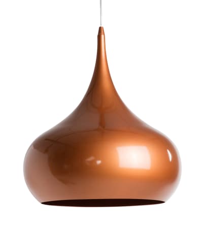 Suspension en métal orange, d.42 cm
