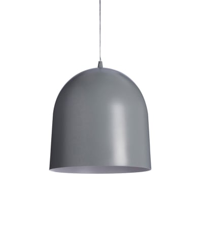 Suspension en métal gris, d.30 cm