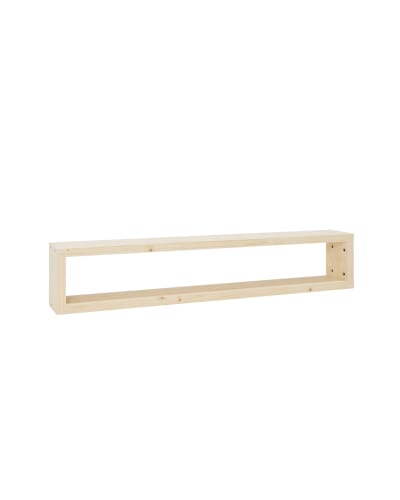 Meuble TV en bois de sapin naturel 200x30cm