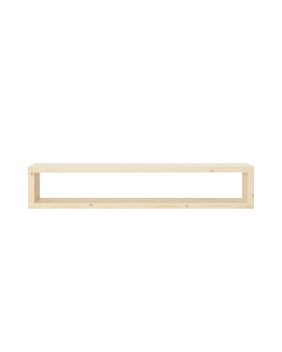 Meuble TV en bois de sapin naturel 120x30cm