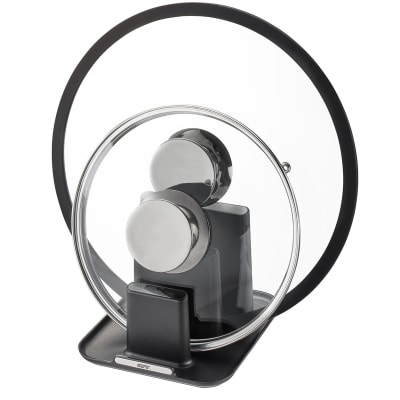 Support de rangement cuisine en acier inoxydable noir