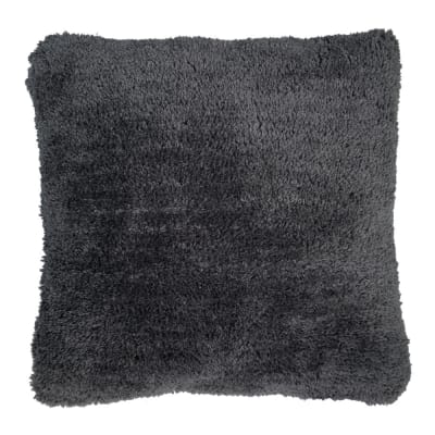 Coussin en laine capitonné massif cosy gris 50x50